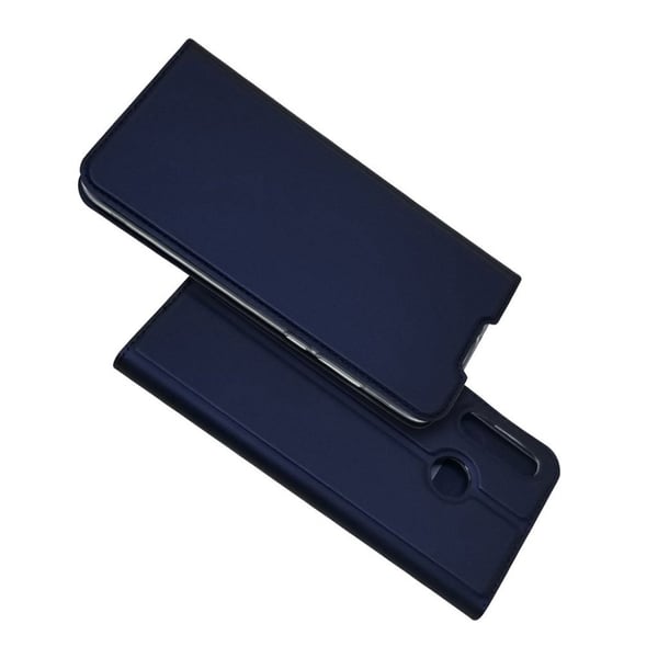 Huawei P30 Lite absorberings læderetui - Mørkeblå