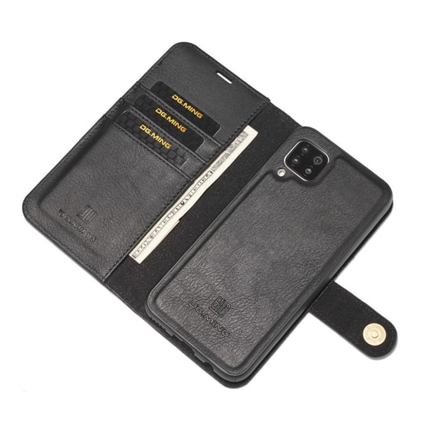 DG.MING Samsung Galaxy A42 5G 2-in-1 pung etui - sort