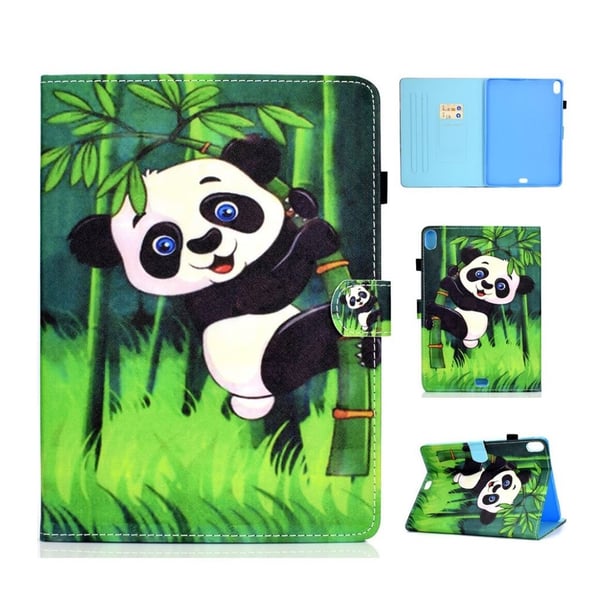 iPad Pro 11" (2018) mønstered læder flip etui - Panda