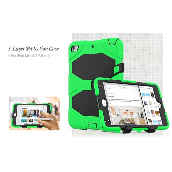 iPad Mini (2019) silikon combo deksel - Grønn