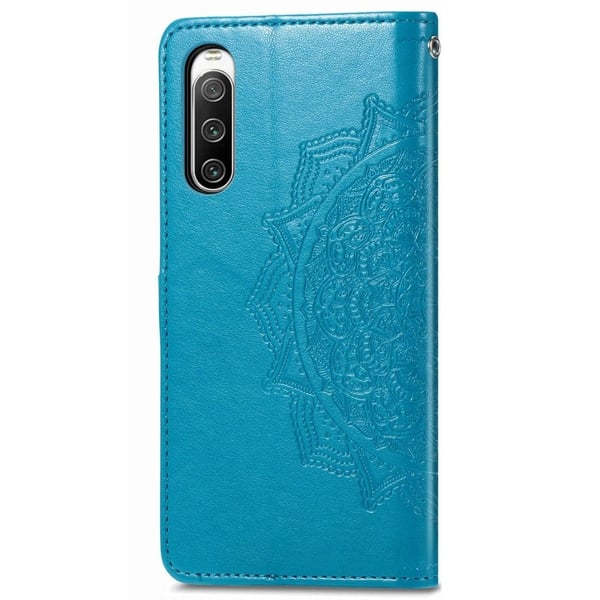 Mandala Sony Xperia 10 Iv Flip Etui - Blå