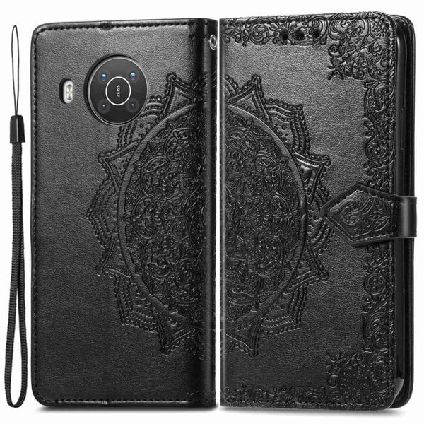 Mandala Nokia X10 / X20 Flip Etui - Sort