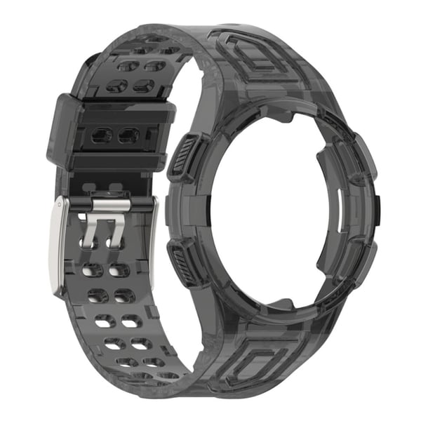 Samsung Galaxy Watch 4 Classic (46 mm) integrert klokkerem og deksel - Gjennomsiktig Svart