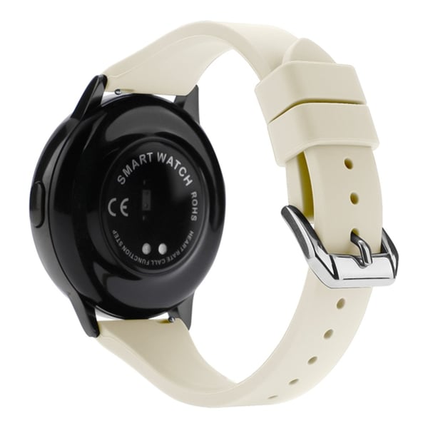 22mm universaali silikoninen kellohihna - Beige