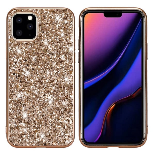 Glitter etui til iPhone 11 Pro - Guld