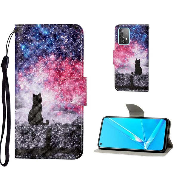 Wonderland Samsung Galaxy A52 5G flip etui - Sort Kat