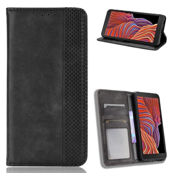 Bofink Vintage Samsung Galaxy Xcover 5 Lær Etui - Svart