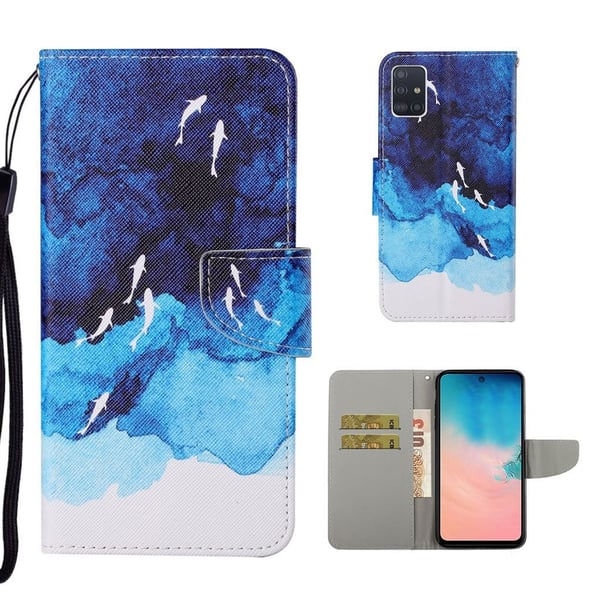 Wonderland Samsung Galaxy A71 flip-etui - Hav Wonderland Samsung Galaxy A71 flip-etui - Hav