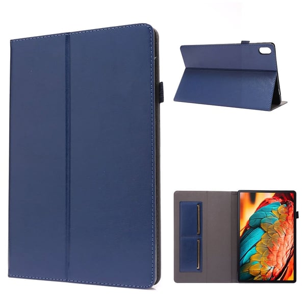 Lenovo Tab P11 skinnveske med to sider - Blå Lenovo Tab P11 skinnveske med to sider - Blå