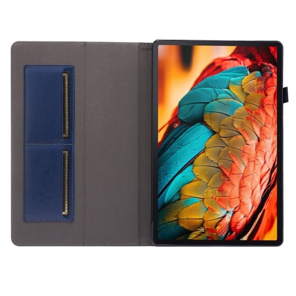Lenovo Tab P11 skinnveske med to sider - Blå
