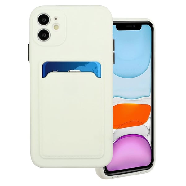 Kortholdercover til iPhone 12 - Hvid