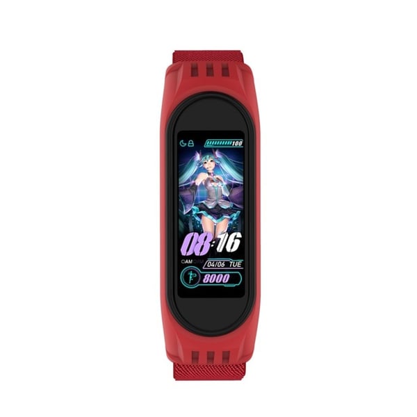 Xiaomi Mi Smart Band 6 / 5 nylonklokkebånd - Rød