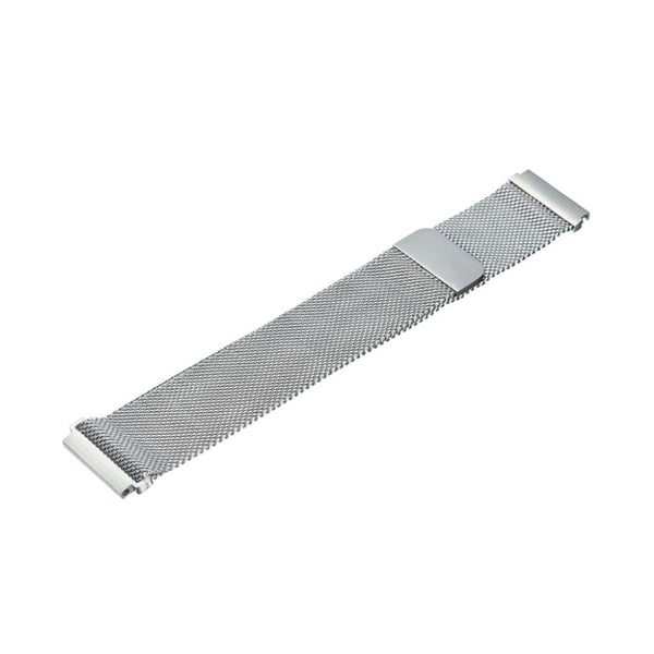 20mm Universal ruostumattomasta teräksestä valmistettu kellonauha - Hopea