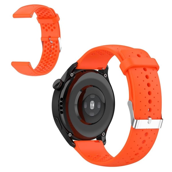 22mm Universal silikone justerbar urrem - Orange