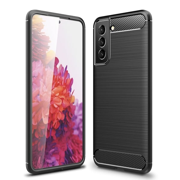 Carbon Flex Suojakotelo Samsung Galaxy S22 - Musta