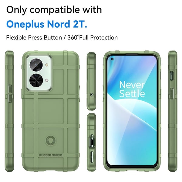 Rugged Shield OnePlus Nord 2T kotelot - Vihreä