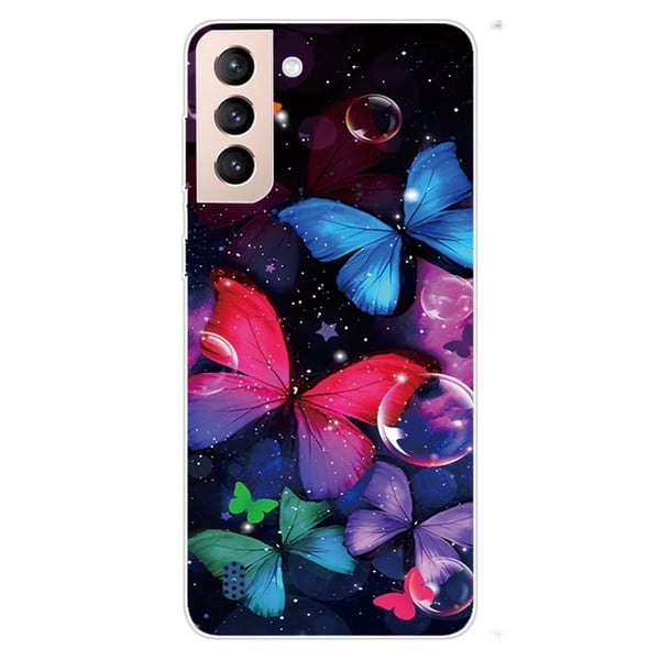 Deco Samsung Galaxy S22 skal - Färgglada Fjärilar Deco Samsung Galaxy S22 skal - Färgglada Fjärilar