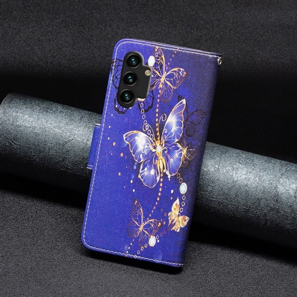 Wonderland Samsung Galaxy A13 4G Flippetui - Lilla Sommerfugler