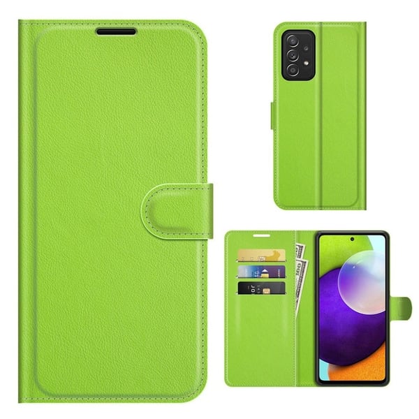 Classic Samsung Galaxy A52s 5G / A52 5g / A52 Flippetui - Grønn