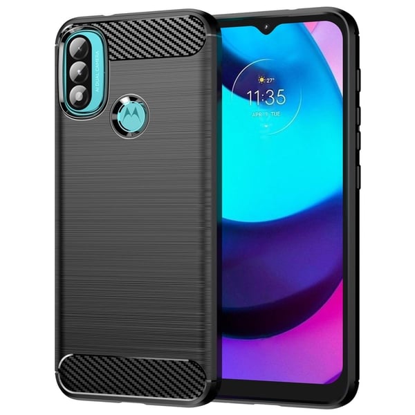 Carbon Flex Motorola Moto E30 / Motorola Moto E40 / Motorola Moto E20 skal - Svart