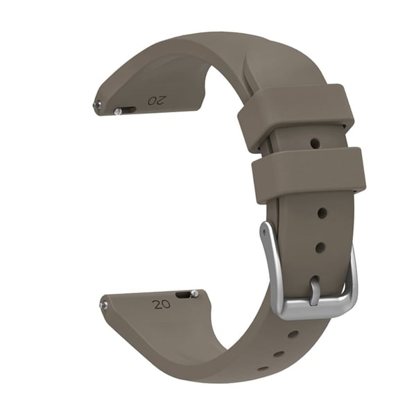 20mm universaali silikoninen ranneke - Kahvi