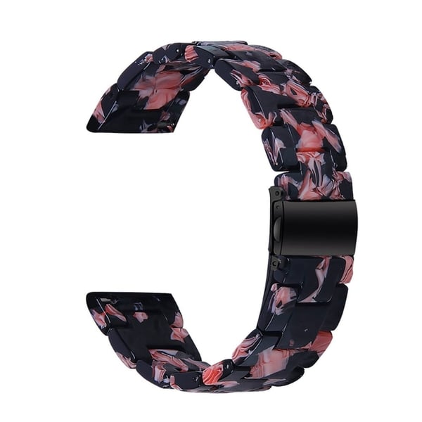 Garmin Vivomove 3 moderiktigt klockarmband i resin - Svart / Rosa