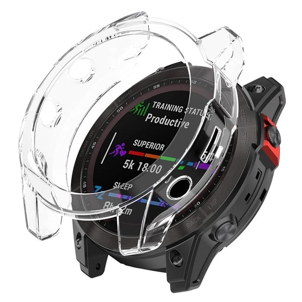 Garmin Fenix 7X / 7X Solar läpinäkyvä suojus - Läpinäkyvä