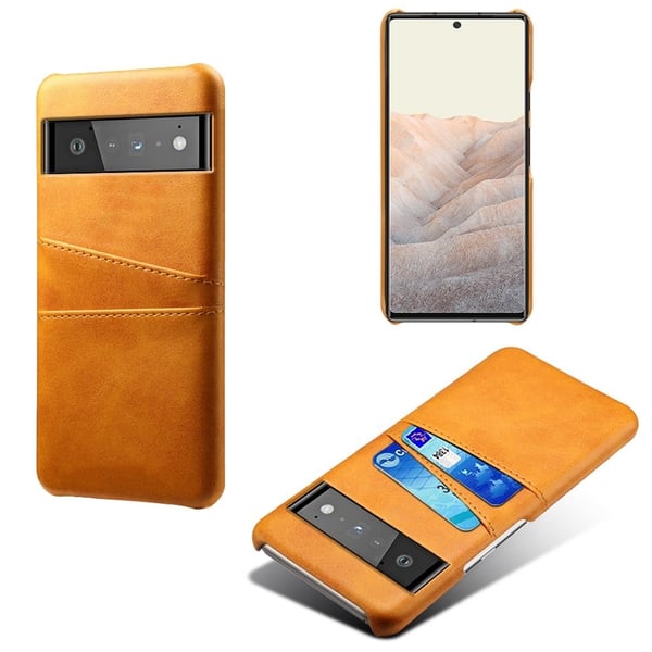 Dual Card Etui Google Pixel 6 Pro - Oransje