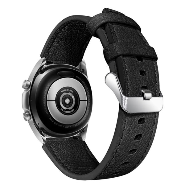 Amazfit GTR 47 mm klokkerem i ekte skinn med tekstur - Svart