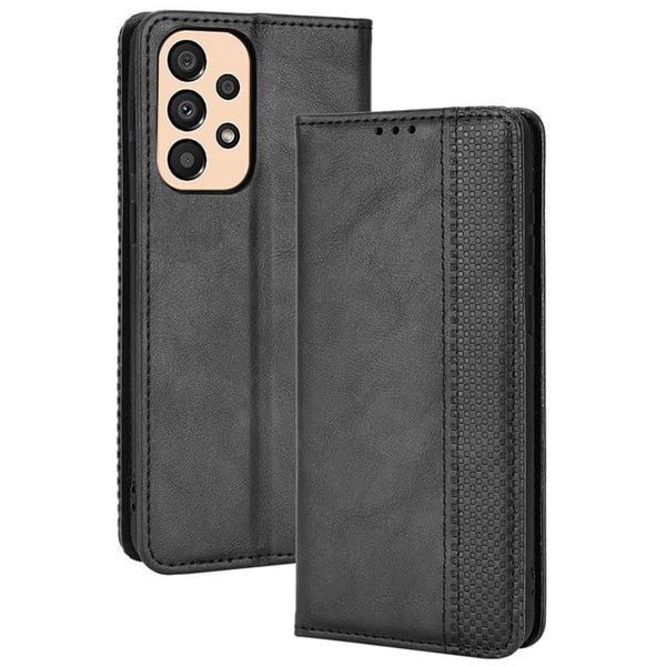 Bofink Vintage Samsung Galaxy A33 5G lærveske - Svart