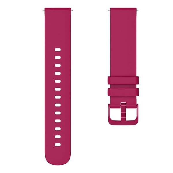 20 mm universal enkel silikone-urrem - Mørklilla
