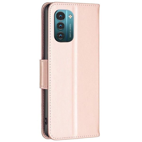 Butterfly Nokia G11 / Nokia G21 skinnveske - Rose Gull
