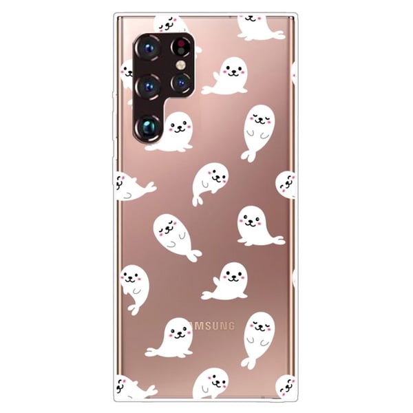Deco Samsung Galaxy S22 Ultra skal - Delfiner Deco Samsung Galaxy S22 Ultra skal - Delfiner