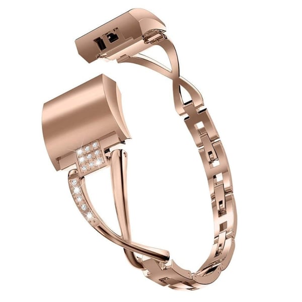 Fitbit Charge 5 X-format klockarmband i strasslegering - Roséguld Fitbit Charge 5 X-format klockarmband i strasslegering - Roséguld