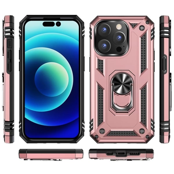 Bofink Combat iPhone 14 Pro Max Etui - Rose Gull
