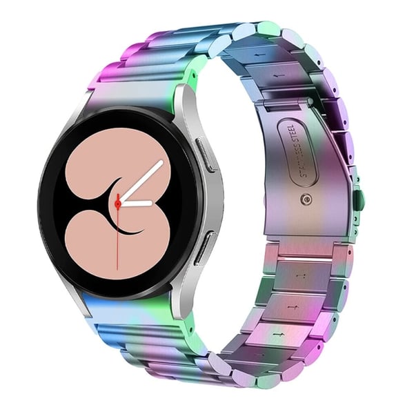 Trippel perleklokkerem i rustfritt stål til Samsung Galaxy Watch 4 - Fargerik