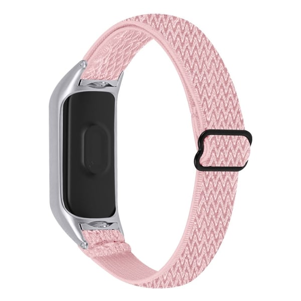Xiaomi Mi Smart Band 4 / 3 elastisk nylonklokkerem - Rosa