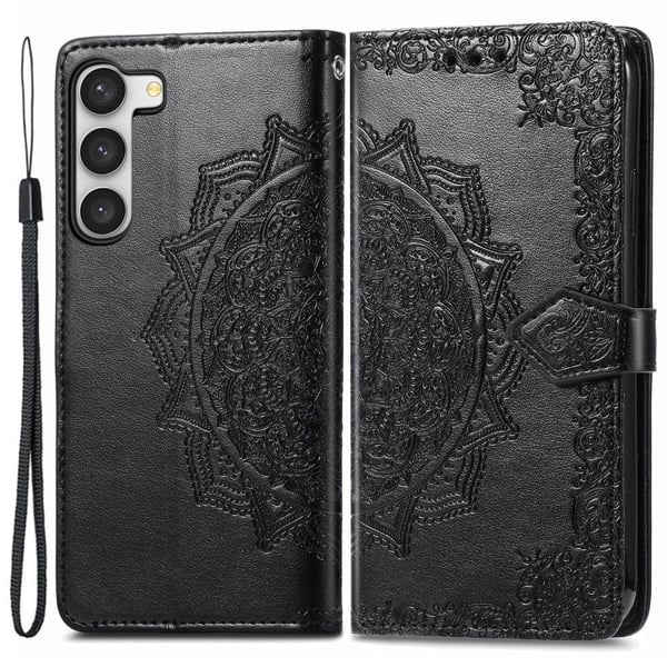 Mandala Samsung Galaxy S23 Flip Etui - Sort