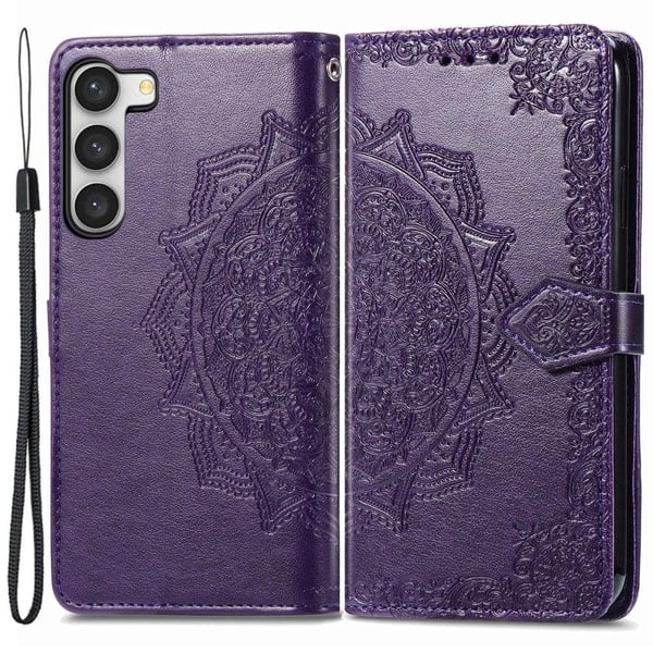 Mandala Samsung Galaxy S23 Plus Flip Etui - Lilla