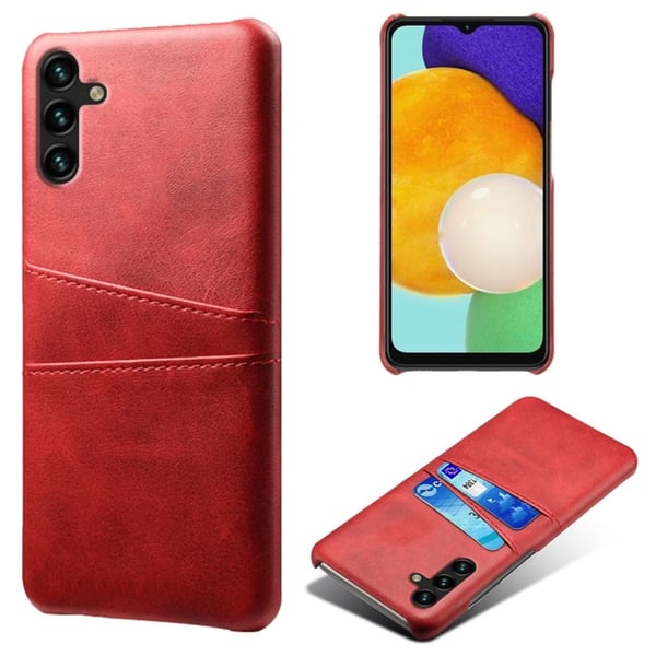 Dual Card Etui Samsung Galaxy A54 - Rød