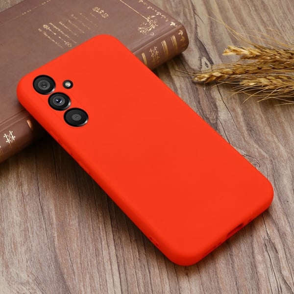 Matte Liquid Samsung Galaxy A54 silikone cover - Rød