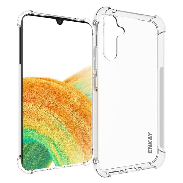 ENKAY gjennomsiktig fallsikkert etui til Samsung Galaxy A34 5G