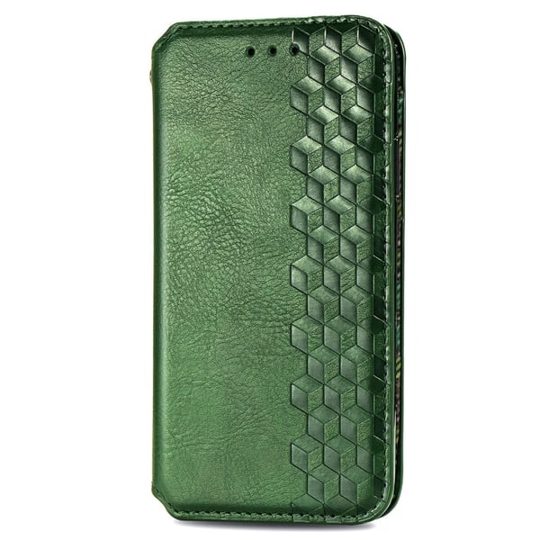 Læretui med A Stilfull Rhombus Imprint til Xiaomi 13 - Grønn