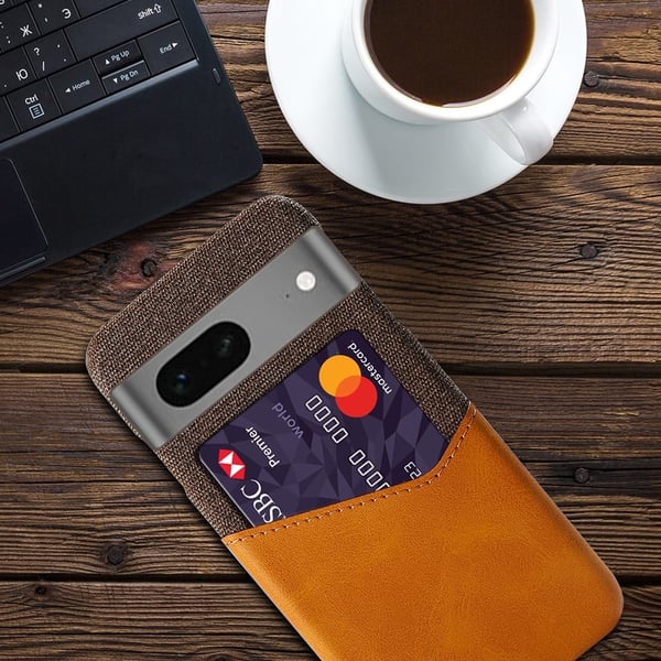 Bofink Google Pixel 7a Card Suojakuori - Ruskea