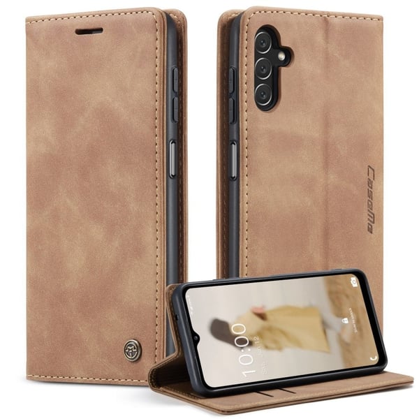 CaseMe Samsung Galaxy A14 Vintage Etui - Brun