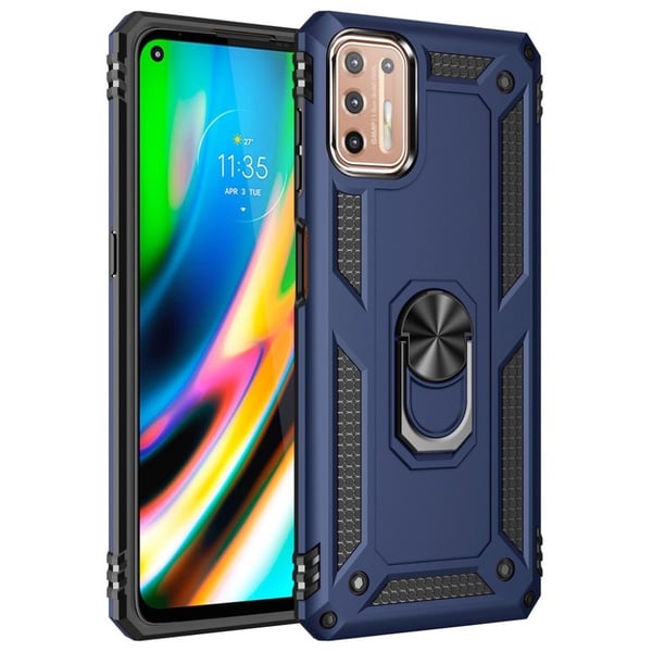 Bofink Combat Motorola Moto G9 Plus Etui - Blå