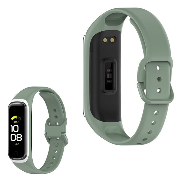 Samsung Galaxy Fit 2 tofarvet silikoneurrem - Grøn / Hvid