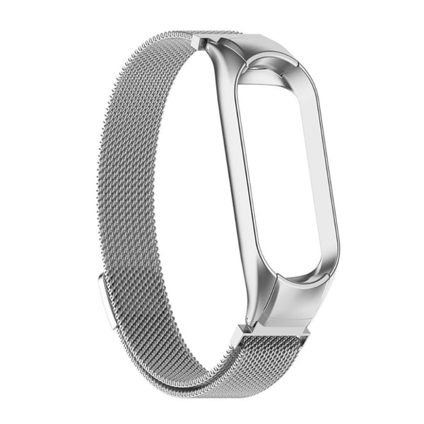 Xiaomi Mi Smart Band 6 / 5 klokkerem i rustfritt stål - Sølv