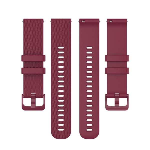 20 mm klokkerem i silikon med rutenettstruktur for Garmin Watch - Vinrød