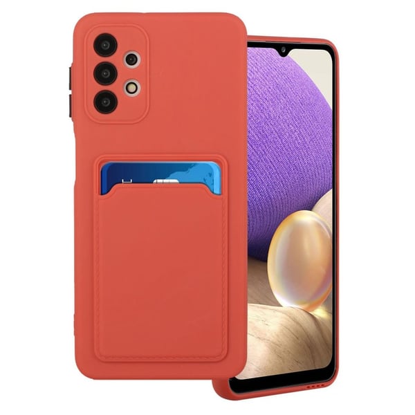 Card Holder Deksel til Samsung Galaxy A52 5G - Coral